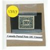 Image 1 : Canada Postal Note 10C Unused.