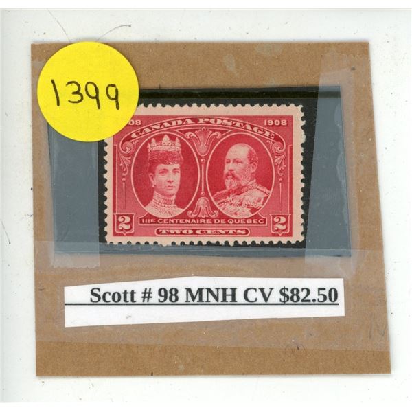 Scott #98 MNH CV $82.50.