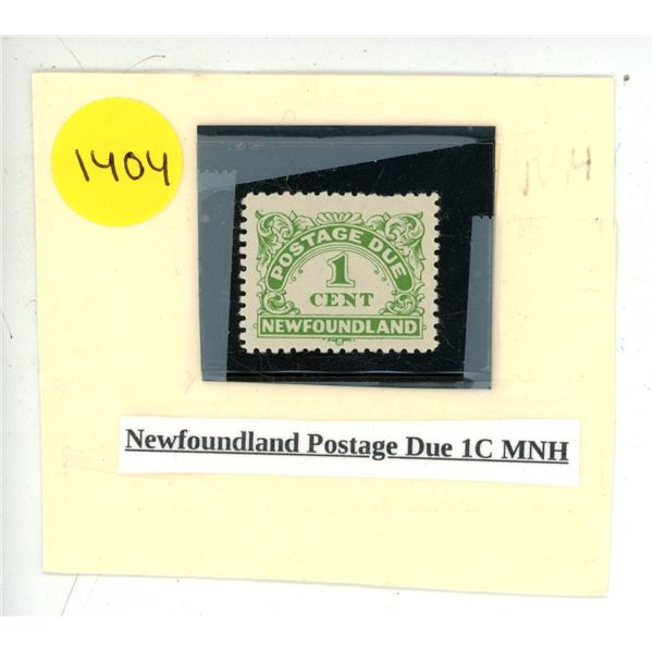 Newfoundland Postage Due 1C MNH.