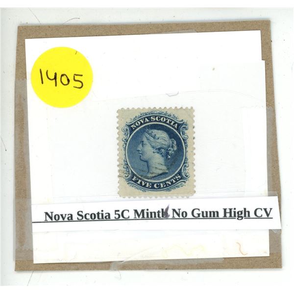 Nova Scotia 5C Mint No Gum High CV.