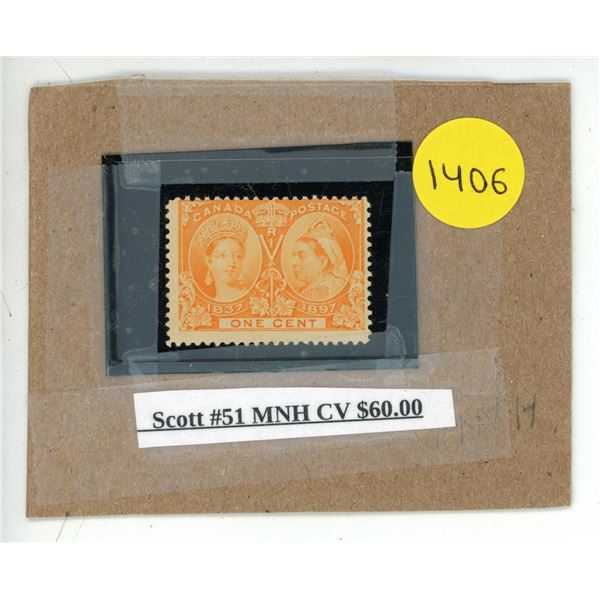 Scott #51 MNH CV $60.00.