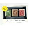 Image 1 : Canada George VI 1C, 2C, 4C, MNH.