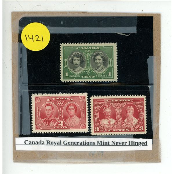 Canada Royal Generations Mint Never Hinged.