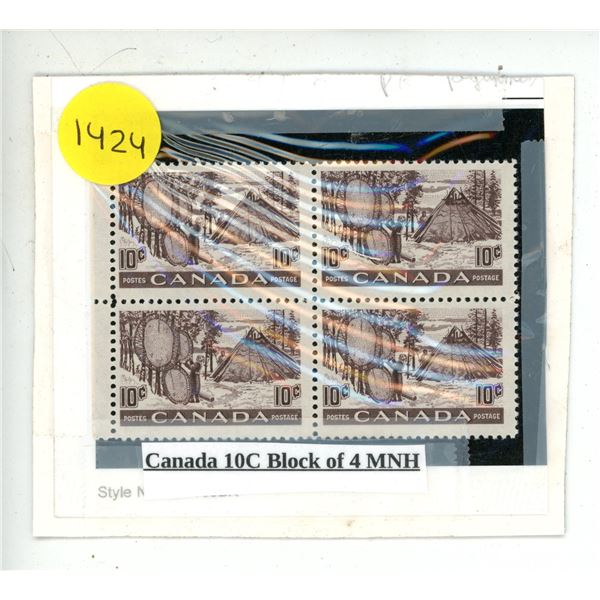 Canada 10C Block of 4 MNH.