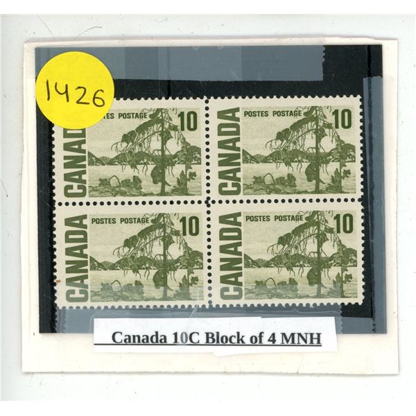 Canada 10C Block of 4 MNH.