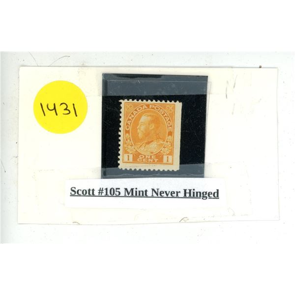 Scott #105 Mint Never Hinged.