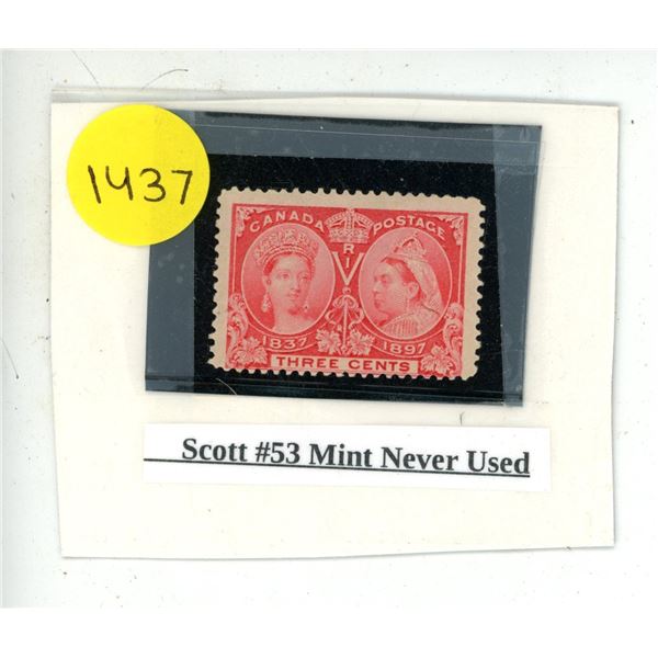 Scott #53 Mint Never Used.