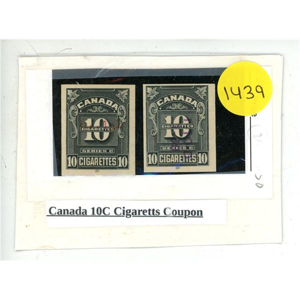 Canada 10C Cigaretts Coupon.