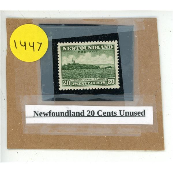 Newfoundland 20 Cents Unused.