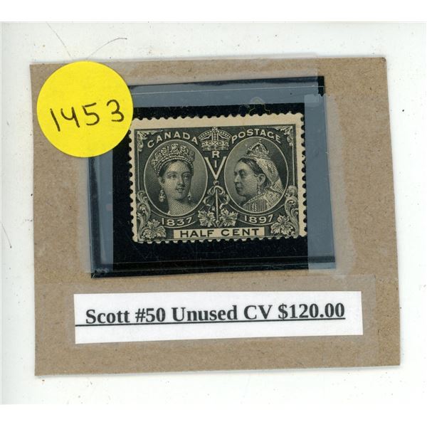 Scott #50 Unused CV $120.00.