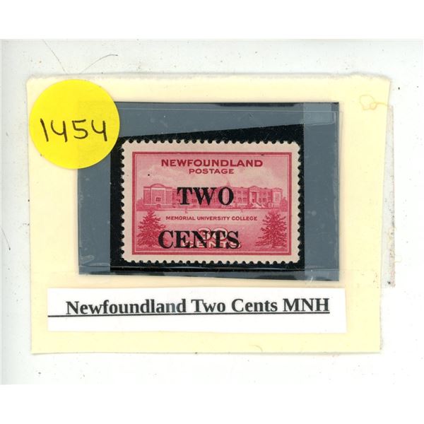 Newfoundland Two Cents MNH.