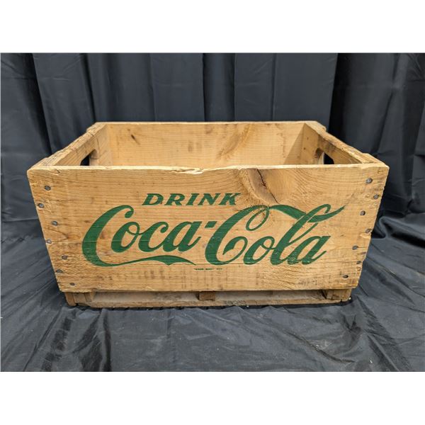 Vintage Wood Coca-Cola Pop Crate 19"x10"x12"