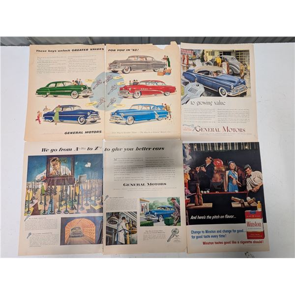 Lot of Vintage News Paper Adverts From The 20th Century (General Motors)