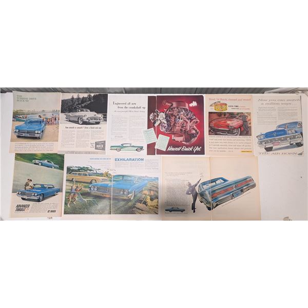 Lot of Vintage News Paper Adverts From The 20th Century (Buick)