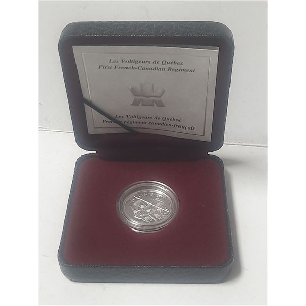 2000 Les Voltigeurs de Quebec 92.5 Silver 5 Cents.