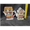 Image 2 : Tea Town Teapots "Victorian Pub" and "The Old Sweet Shop"