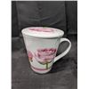 Image 4 : Pink Peony Flower Tea Set - 4 pieces