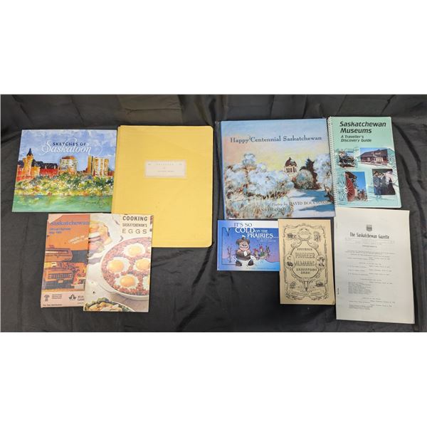 Saskatchewan Books, Maps, etc - 9 pieces