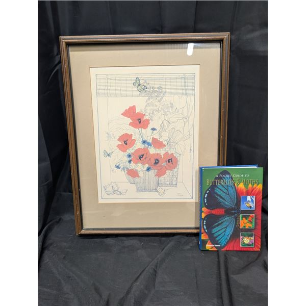 Butterfly Art - 18x14 inch and book