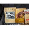 Image 2 : 4 Horse Books + Horse Wall Art/Rug Made by the Mennonites - 28x25 inch