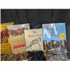 Image 3 : 4 Horse Books + Horse Wall Art/Rug Made by the Mennonites - 28x25 inch