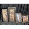Image 1 : African Art - 4 pieces, biggest 23x11 inch - giraffe
