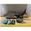 Image 1 : India Lot - platter, book, dolls and elephants - 7 pieces
