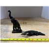 Image 2 : Carved Horn - Elephant and Alligator