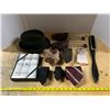 Image 1 : Mens Fedora, Ties, Hankies, Cloths Brush, Etc. 10 Items