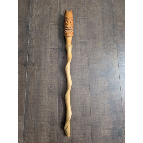 Hawaiian style carves scepter