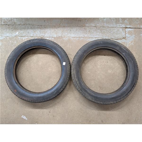 (2) 5-3 4.40/4.50-21 Davis Deluxe Vintage Tires