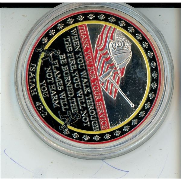 thank you for your service firefighter Isaiah 43:2