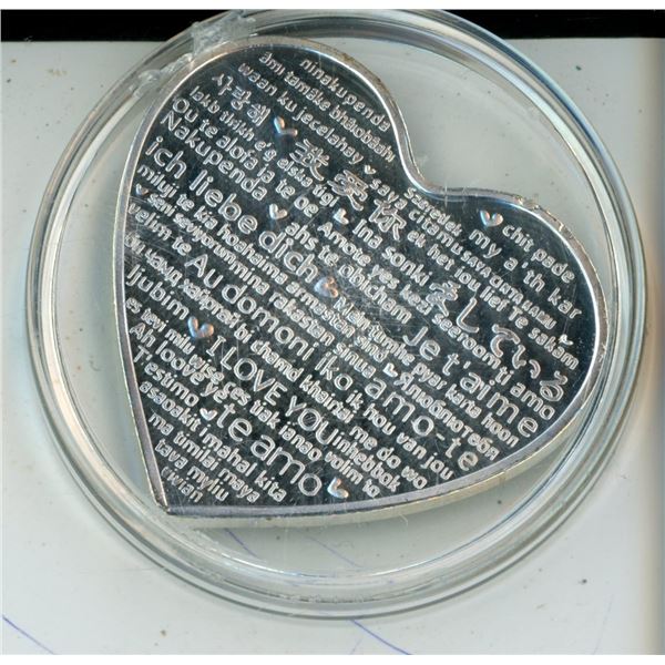 "together forever" heart coin