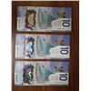Image 1 : ten dollar bill's 3 Canadian bill's FTW0436256-256