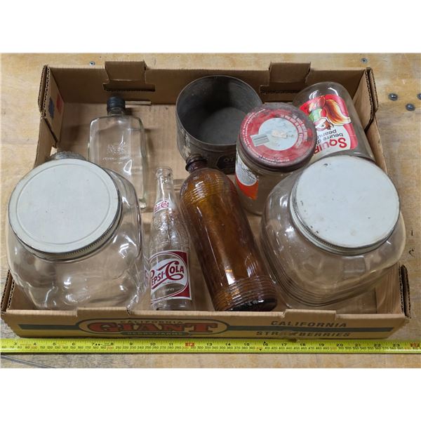 Misc glass bottles