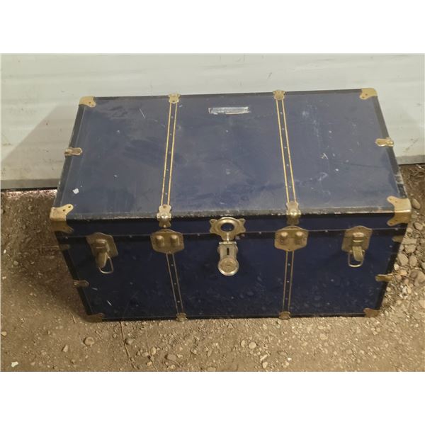 Blue storage chest- 36" by 20" by 20"H