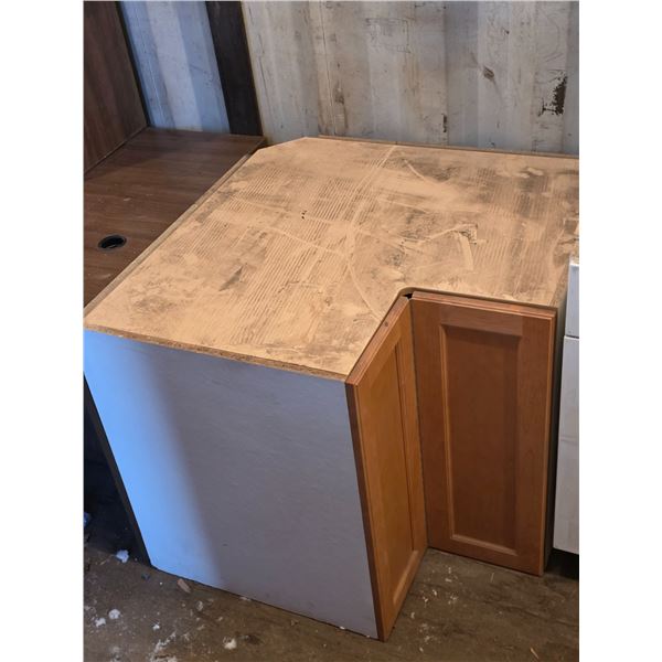 Corner cupboard bottom piece- 36" by 36" by 30"H