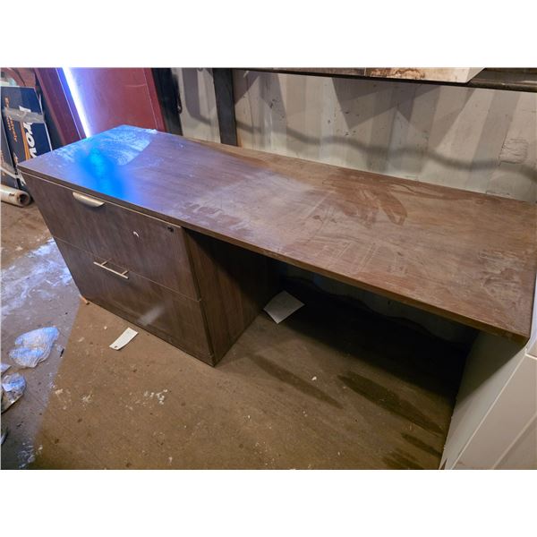 Desk- 70" by 22" by 29"H