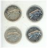 Image 1 : (4) 1967 Canada Silver 25 Cents.