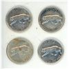 Image 1 : (4) 1967 Canada Silver 25 Cents.