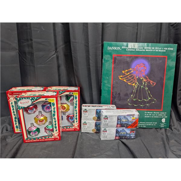 Lot of Christmas Decorations (Ornaments, Lights, and etc.)