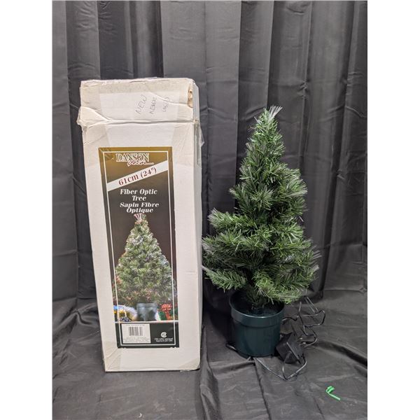 Vintage Barely Used Fiber Optic Tree (24") w/ original Box (Works)