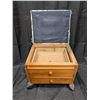 Image 4 : 10"x10"x12" Rolling Storage Stool w/ (2) drawers and Cushion