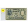Image 1 : Vintage 10 Swedish  Kronor Banknote.