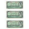 Image 1 : (3) 1967 Bank of Canada One Dollars -Uncirculated. (In Sequence)