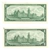 Image 2 : (2) 1967 Bank of Canada One Dollars -Uncirculated.