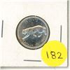 Image 1 : 1967 Canada Silver 25 Cents Coin.