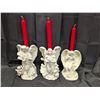 Image 1 : (3) Party Lite Angel Candle Sticks Small Chip on One Hand