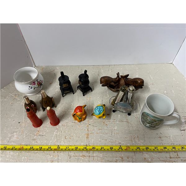 (6) Sets Salt and Pepper  Shaker and miscellaneous items