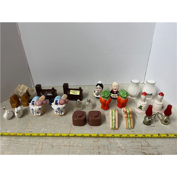 (12) Set of Salt and Pepper Shakers